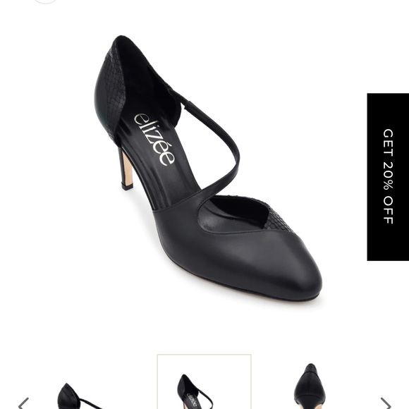 Elizee black pump Brand new in box. Handmade in Europe. Us 9. Napa leather. - Picture 2 of 12